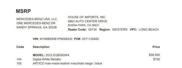 Certified 2023 Mercedes-Benz EQB 300 4MATIC image 4