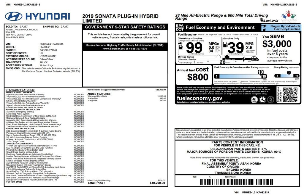 Used 2019 Hyundai Sonata Limited image 3