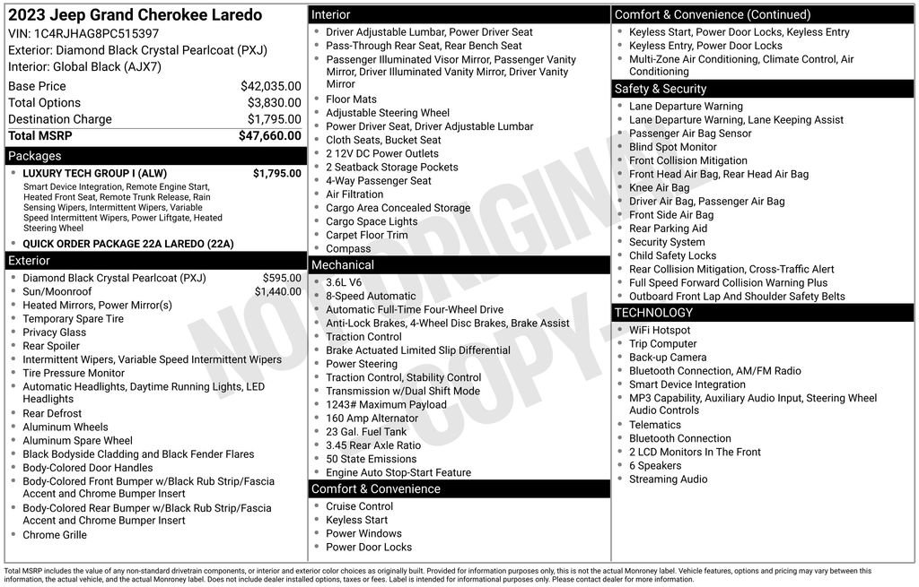 Used 2023 Jeep Grand Cherokee Laredo w/ Luxury Tech Group I image 5