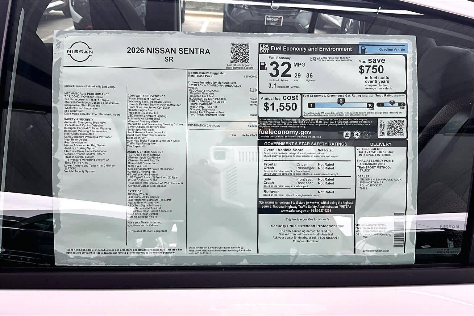 New 2026 Nissan Sentra SR FWD image 19