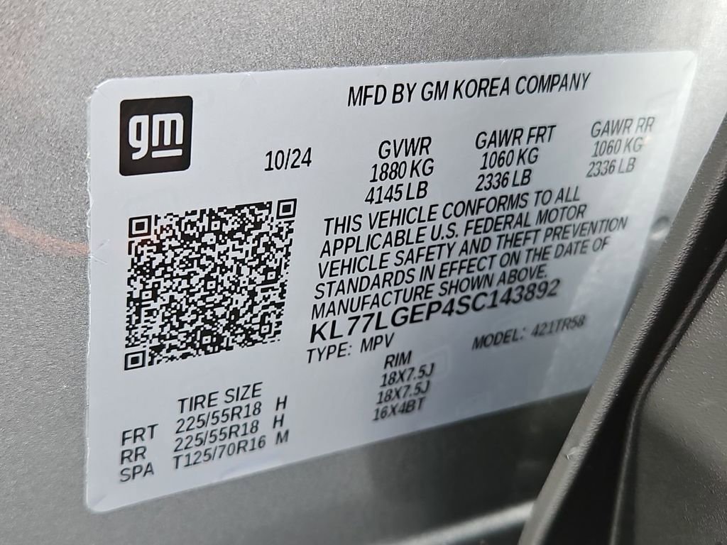 Certified 2025 Chevrolet Trax RS w/ Sunroof Package image 33