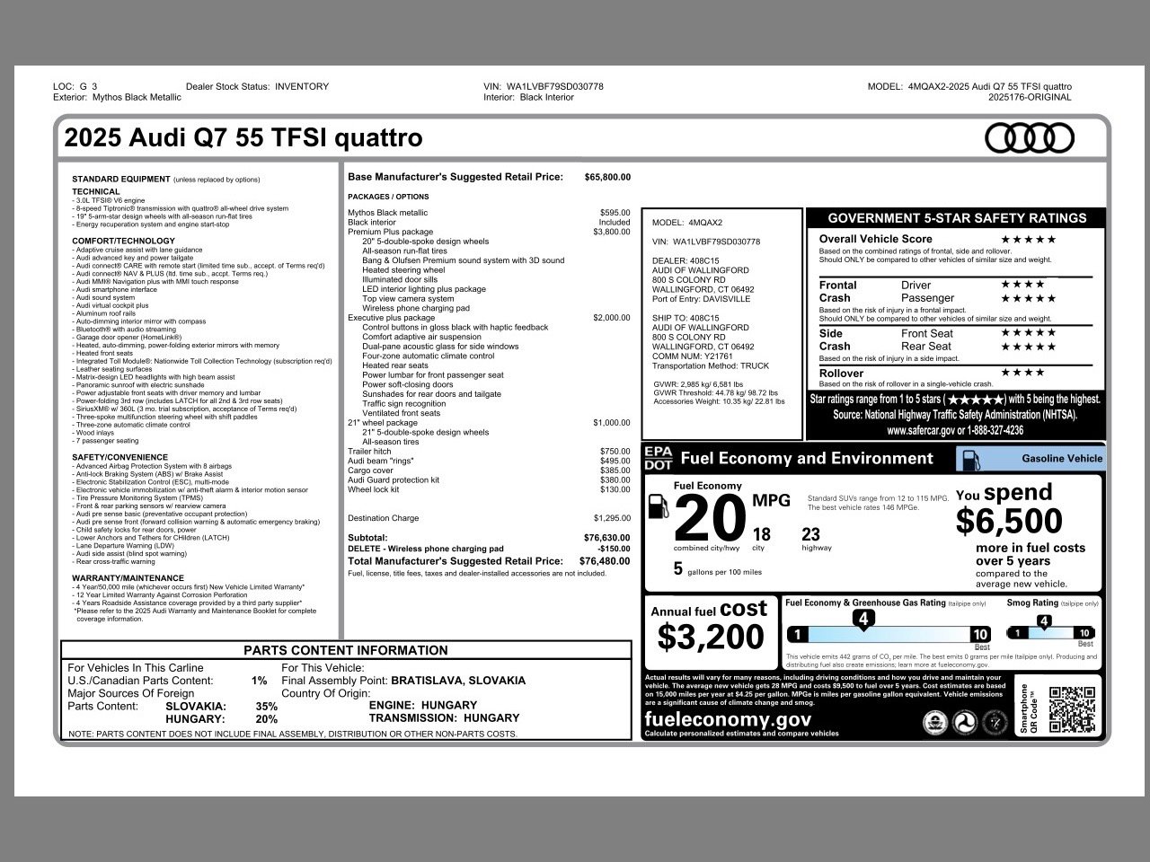 New 2025 Audi Q7 3.0T Premium Plus image 20