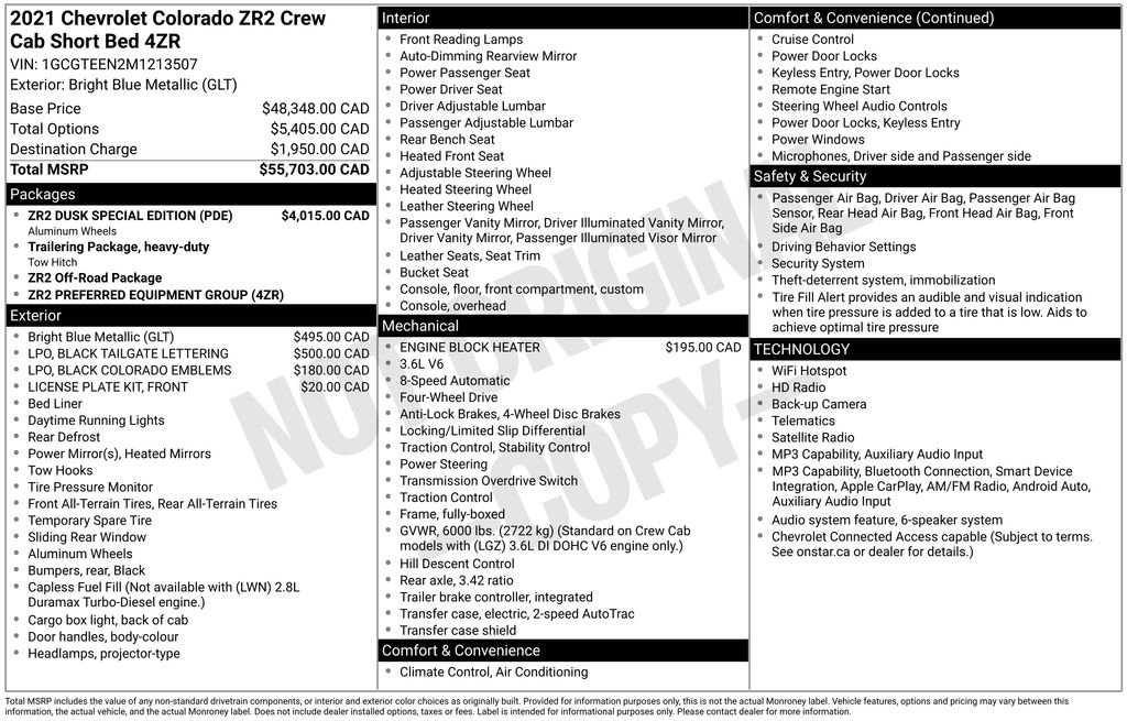 Used 2021 Chevrolet Colorado ZR2 w/ ZR2 Dusk Special Edition image 44