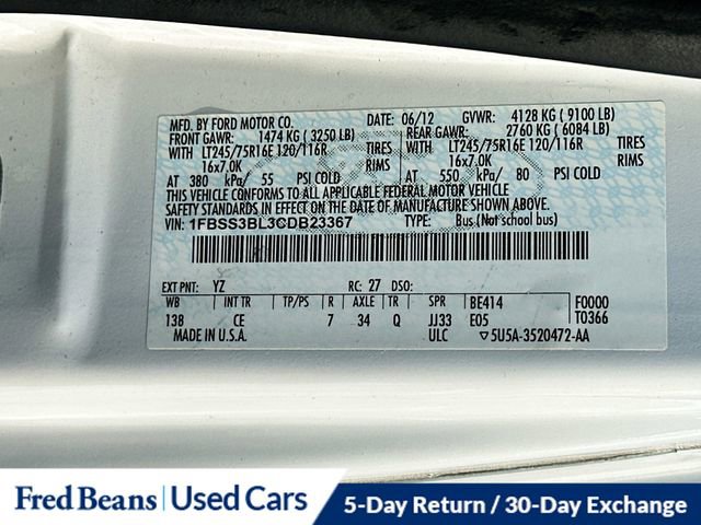 Used 2012 Ford E-350 and Econoline 350 XL w/ Interior Upgrade Pkg image 32