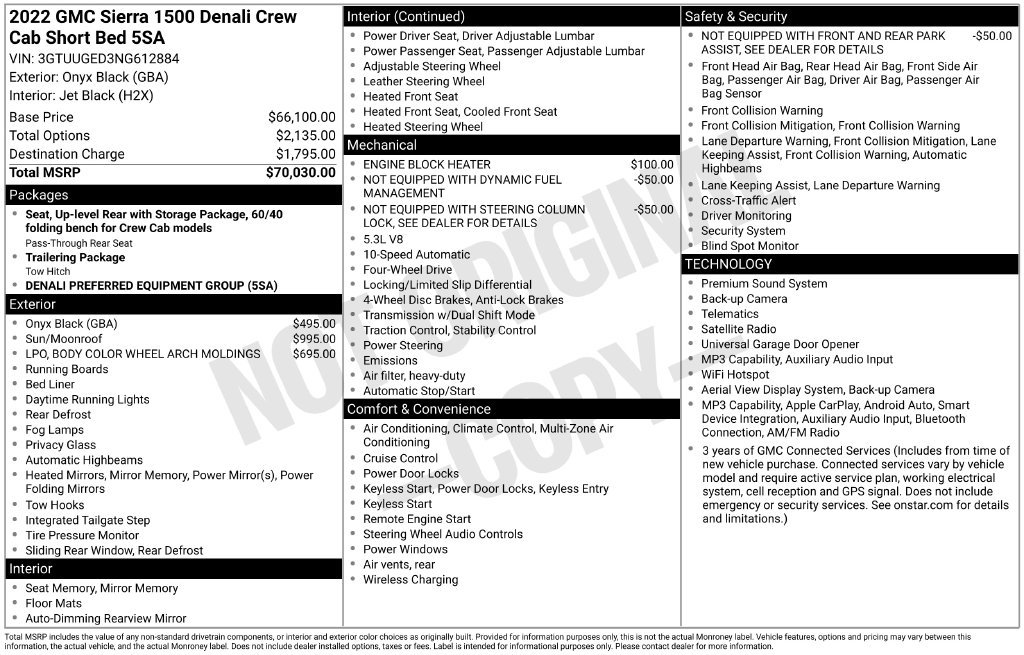 Used 2022 GMC Sierra 1500 Denali AWD/4WD image 35