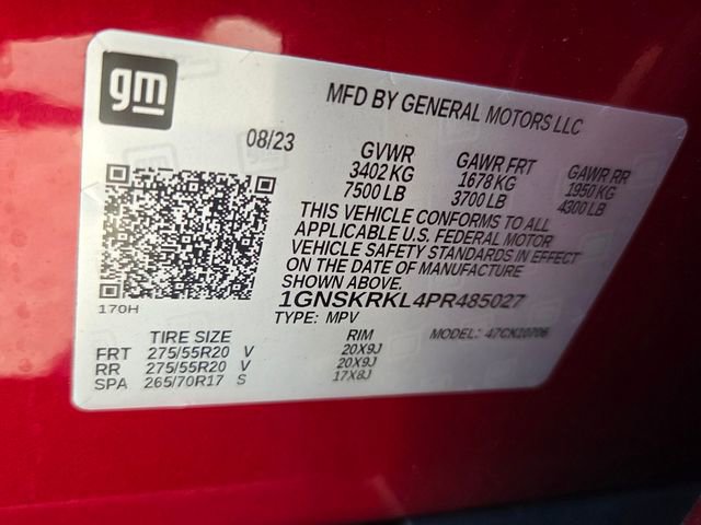 Certified 2023 Chevrolet Tahoe RST w/ RST Performance Edition AWD/4WD image 23