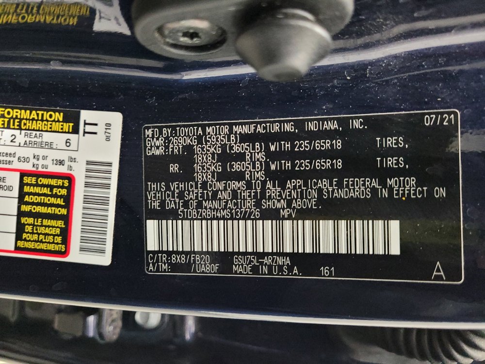 Used 2021 Toyota Highlander LE image 33