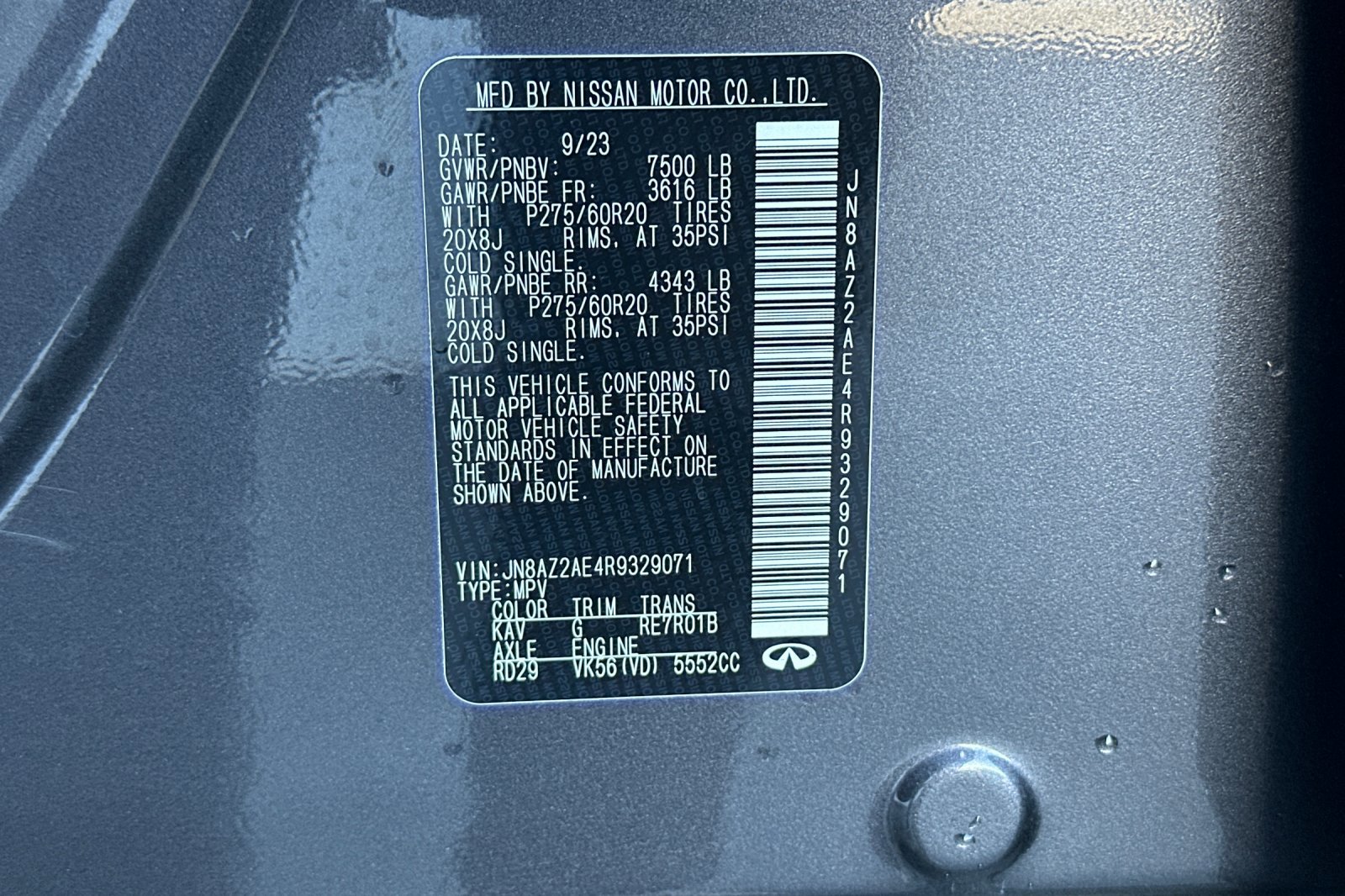 Used 2024 INFINITI QX80 Luxe image 31