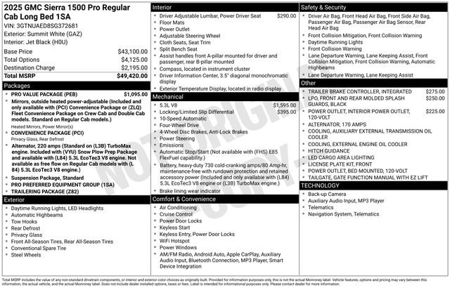 New 2025 GMC Sierra 1500 Pro w/ Pro Value Package image 31