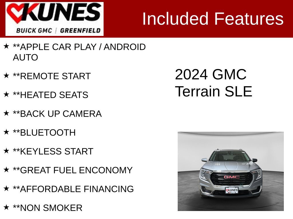 Used 2024 GMC Terrain SLE w/ Driver Convenience Package FWD image 2