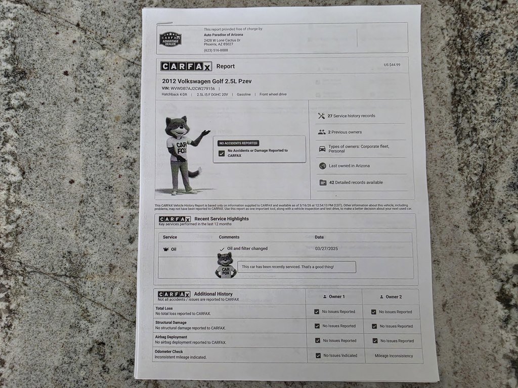 Used 2012 Volkswagen Golf 4-Door image 8