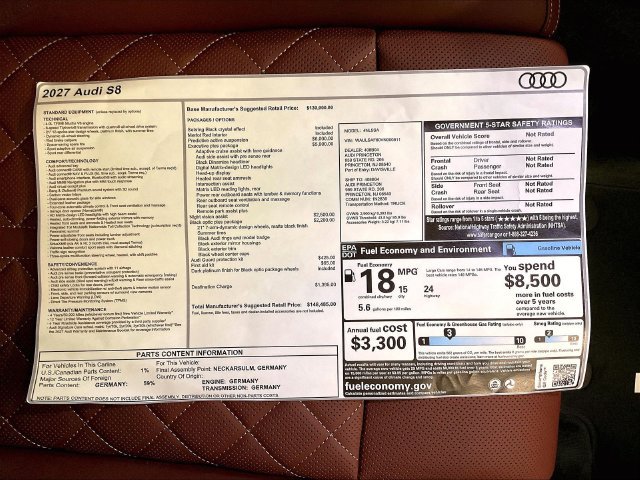 New 2027 Audi S8 AWD/4WD image 11