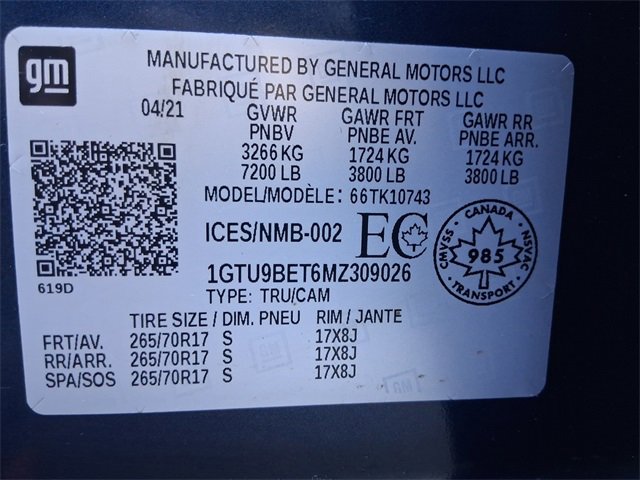 Used 2021 GMC Sierra 1500 SLE image 18