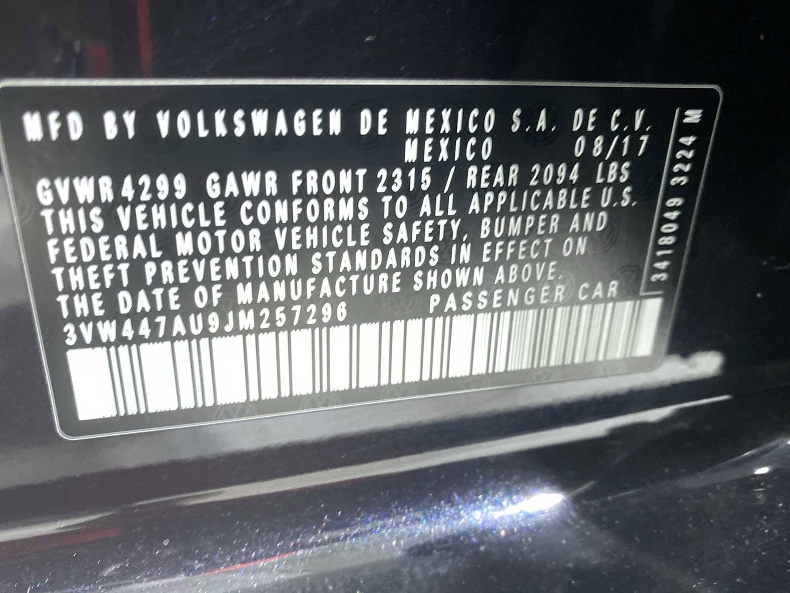 Used 2018 Volkswagen GTI SE w/ SE Leather Package image 21