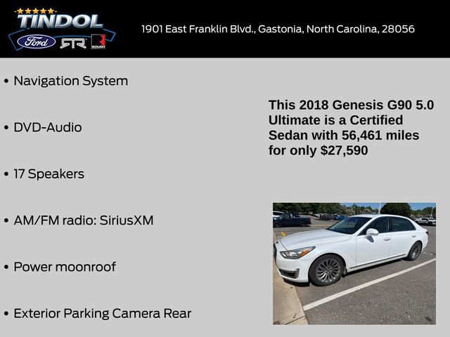 Used 2018 Genesis G90 5.0 Ultimate RWD image 11