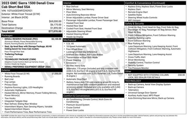 Certified 2023 GMC Sierra 1500 Denali w/ Denali Reserve Package image 2