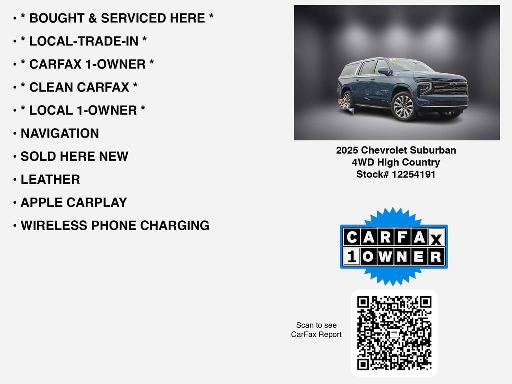 Used 2025 Chevrolet Suburban High Country image 7