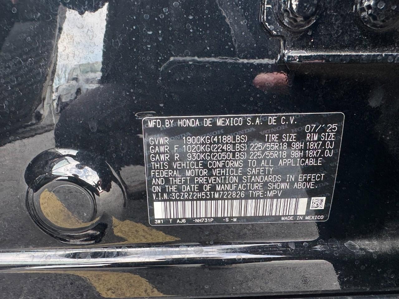 Certified 2026 Honda HR-V Sport image 26