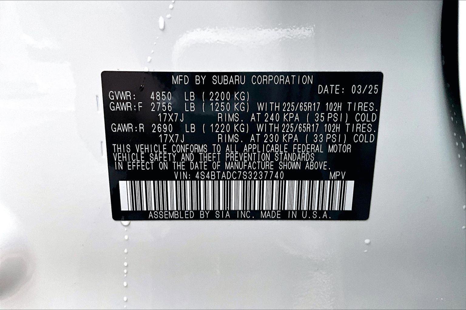 Used 2025 Subaru Outback Premium image 35