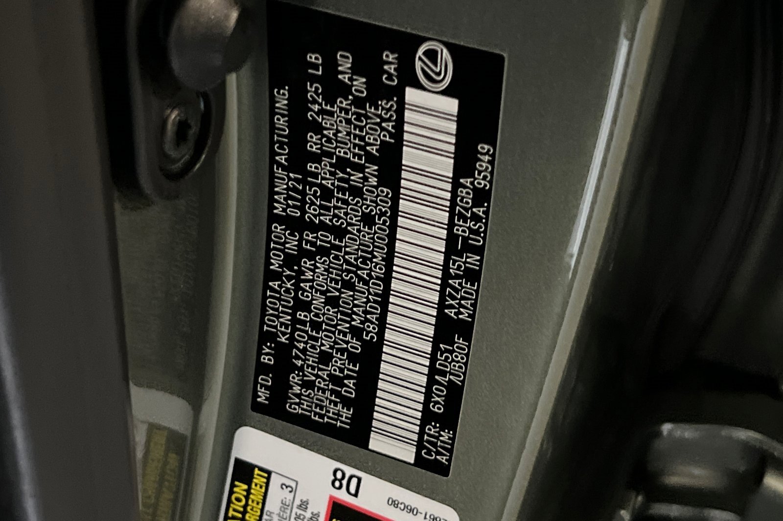 Used 2021 Lexus ES 250 250 w/ Premium Package image 27