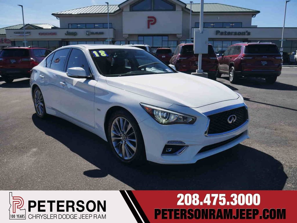 Used 2018 INFINITI Q50 Luxe w/ Cargo Package (L95) video 1