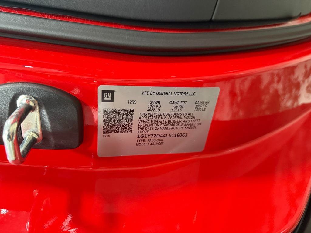 Used 2020 Chevrolet Corvette Stingray Preferred Cpe w/ 2LT Preferred Equipment Group RWD image 27