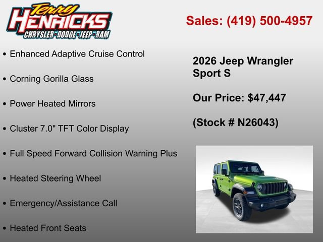 New 2026 Jeep Wrangler Unlimited Sport AWD/4WD image 37