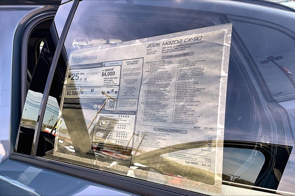 New 2026 MAZDA CX-90 3.3 Turbo S w/ Premium Package image 25