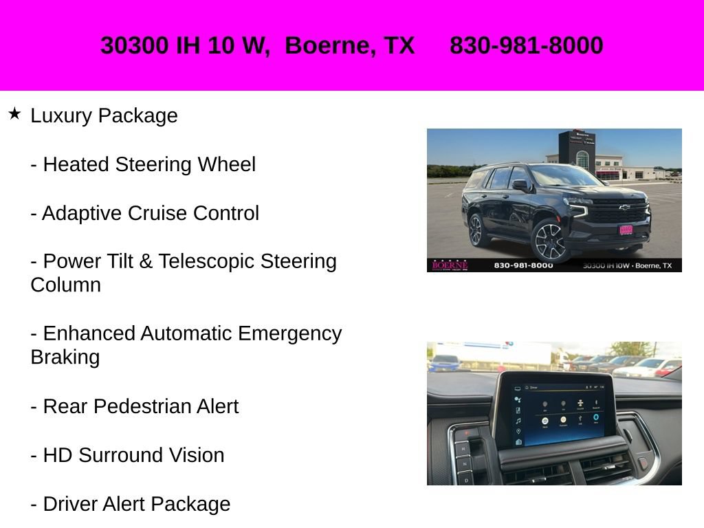 Used 2024 Chevrolet Tahoe RST w/ Sport Performance Package AWD/4WD image 36