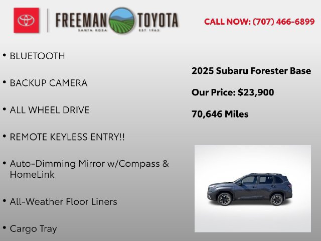 Used 2025 Subaru Forester w/ Convenience Package #1 AWD/4WD image 9