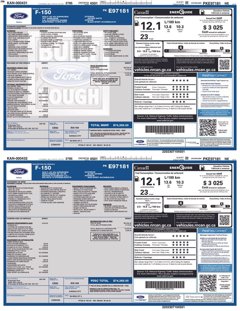 Used 2023 Ford F150 XLT w/ Equipment Group 302A High AWD/4WD image 28