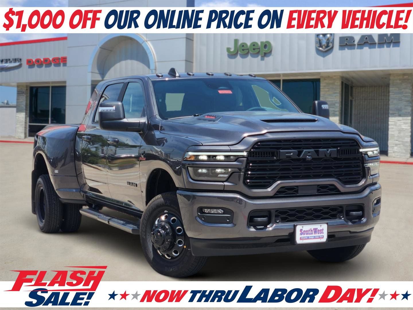 New 2026 RAM 3500 Laramie w/ Night Edition AWD/4WD 360° Tour