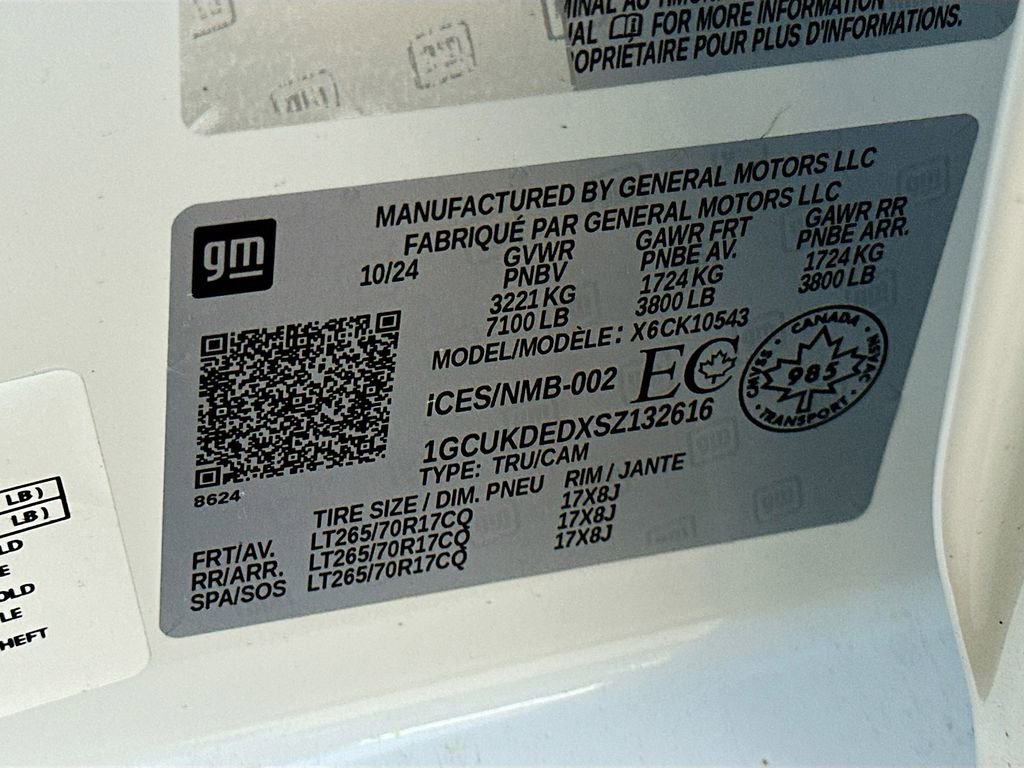 Used 2025 Chevrolet Silverado 1500 LT w/ Work Truck Package image 31