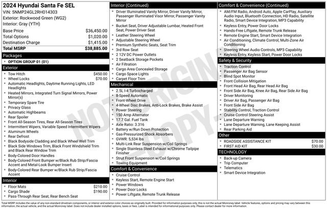 Used 2024 Hyundai Santa Fe SEL FWD image 4
