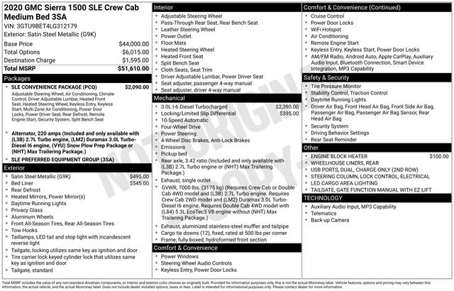 Used 2020 GMC Sierra 1500 SLE w/ SLE Convenience Package image 39