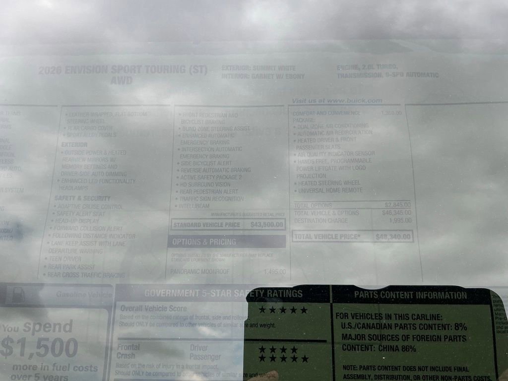 New 2026 Buick Envision Sport Touring image 13