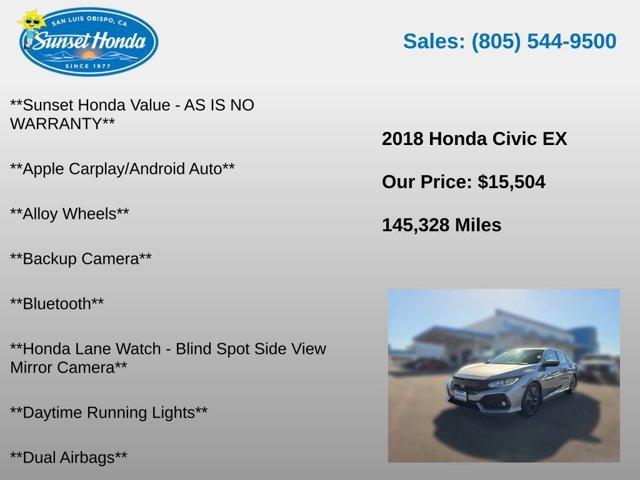 Used 2018 Honda Civic EX image 5