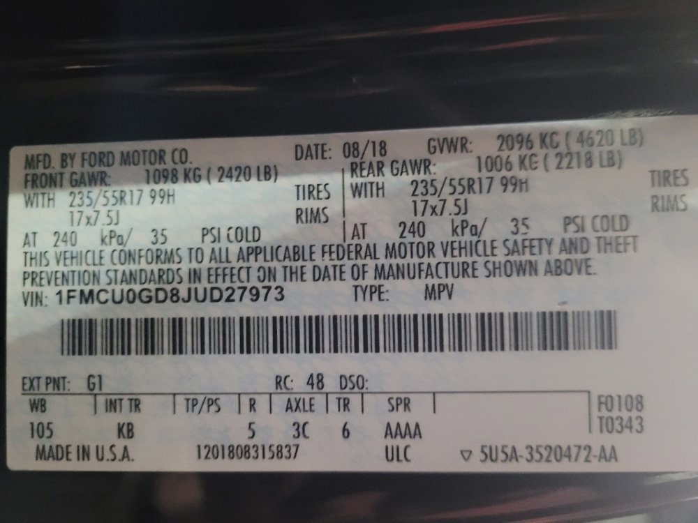 Used 2018 Ford Escape SE w/ SE Sync 3 Package image 33