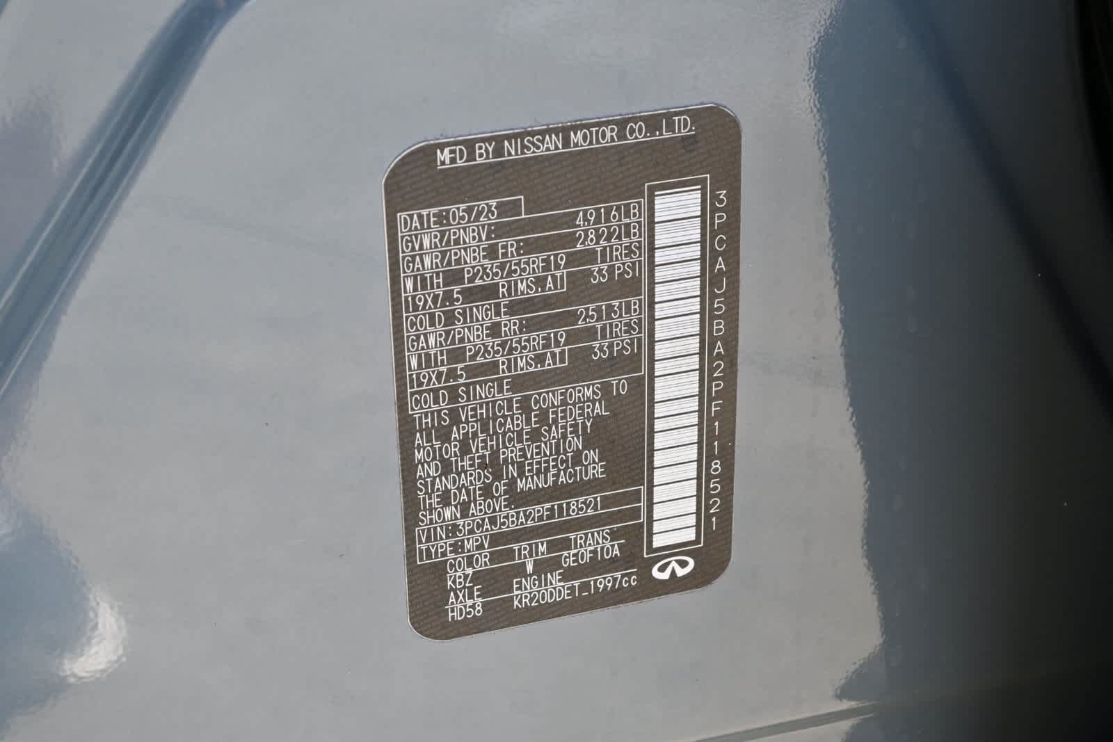 Certified 2023 INFINITI QX50 Luxe FWD image 27