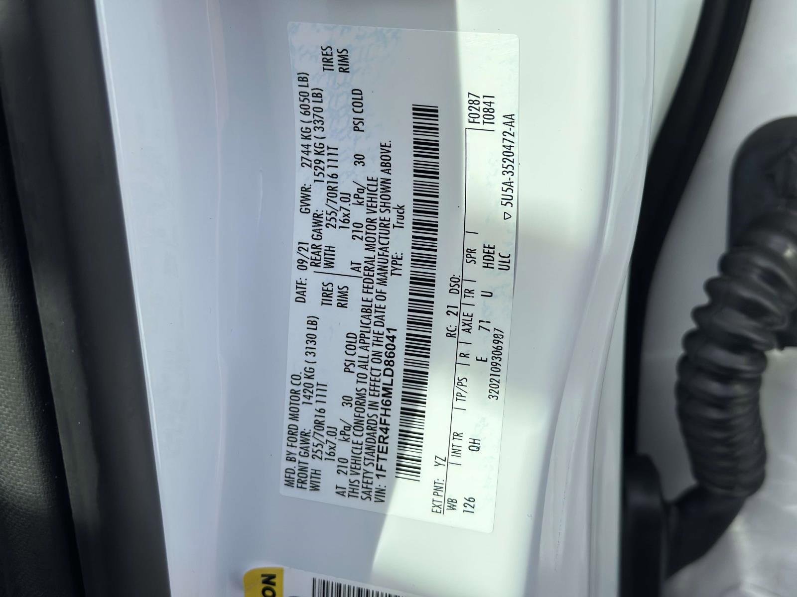 Used 2021 Ford Ranger XL w/ Equipment Group 101A High image 28