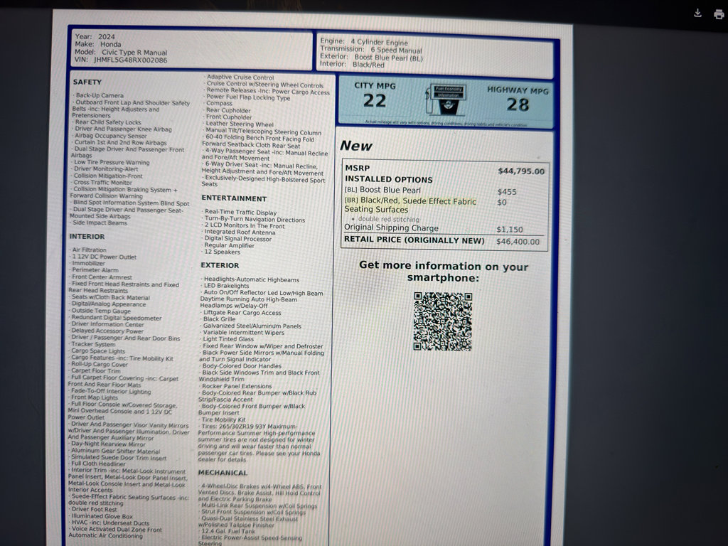 Used 2024 Honda Civic Type R image 37