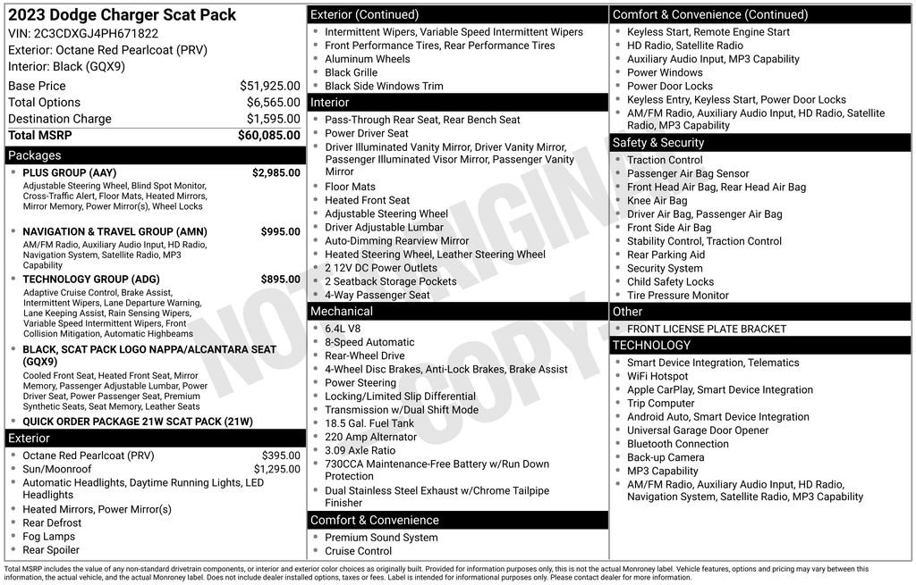 Used 2023 Dodge Charger Scat Pack w/ Plus Group RWD image 41