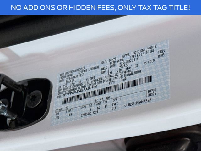 New 2025 Ford F150 Lariat w/ Equipment Group 502A High image 33