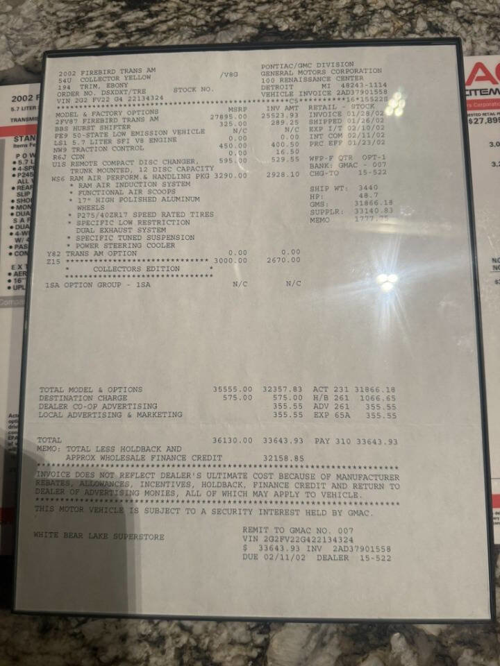Used 2002 Pontiac Firebird Trans Am image 21