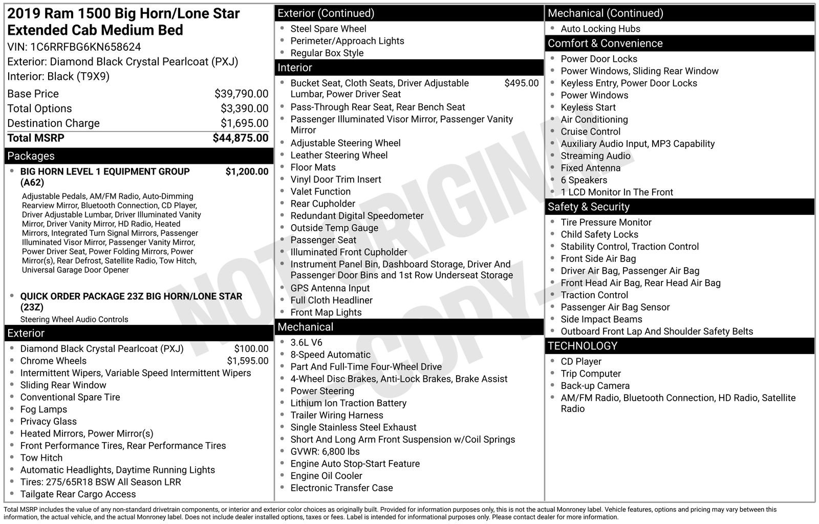 Used 2019 RAM 1500 Big Horn AWD/4WD image 15