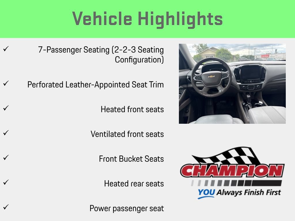 Used 2019 Chevrolet Traverse Premier w/ Driver Confidence II Package FWD image 24