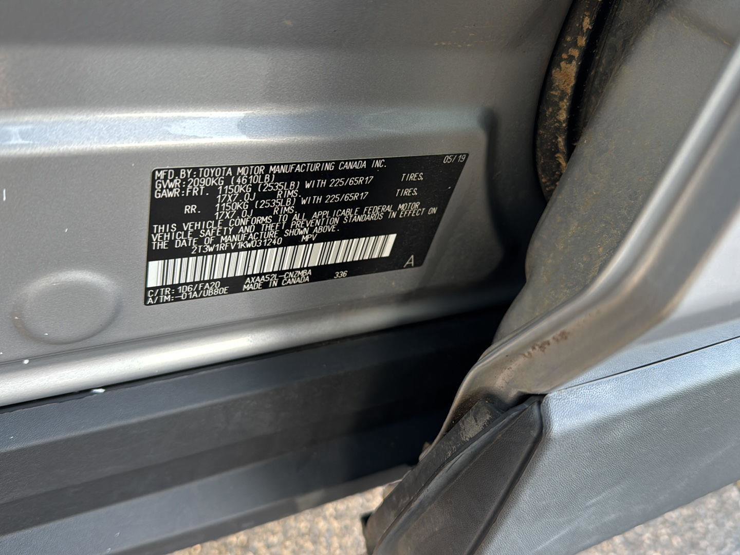 Certified 2019 Toyota RAV4 XLE image 25