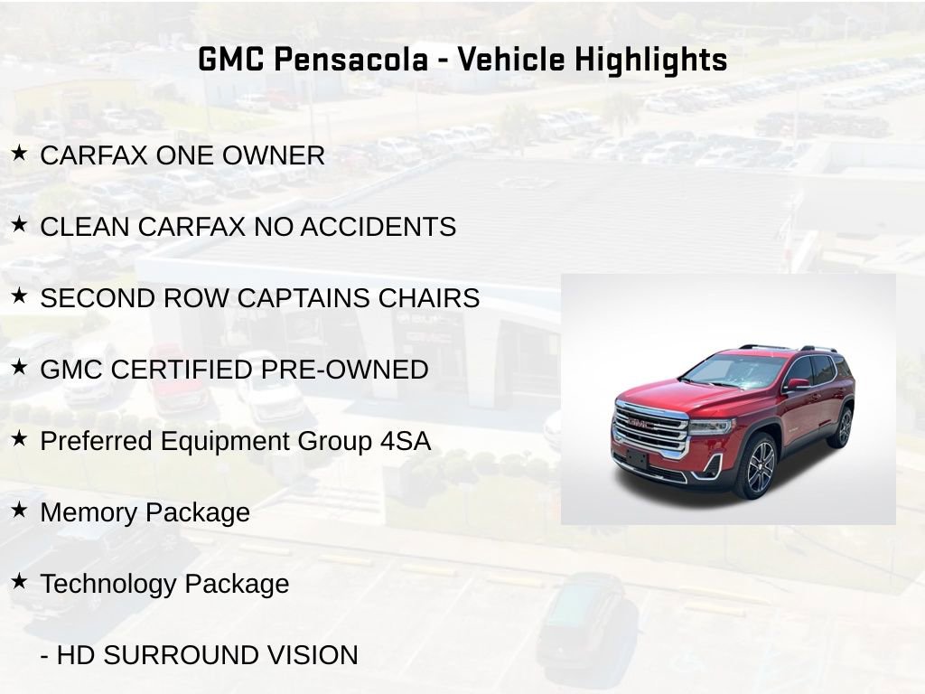 Certified 2022 GMC Acadia SLT w/ Technology Package FWD image 6