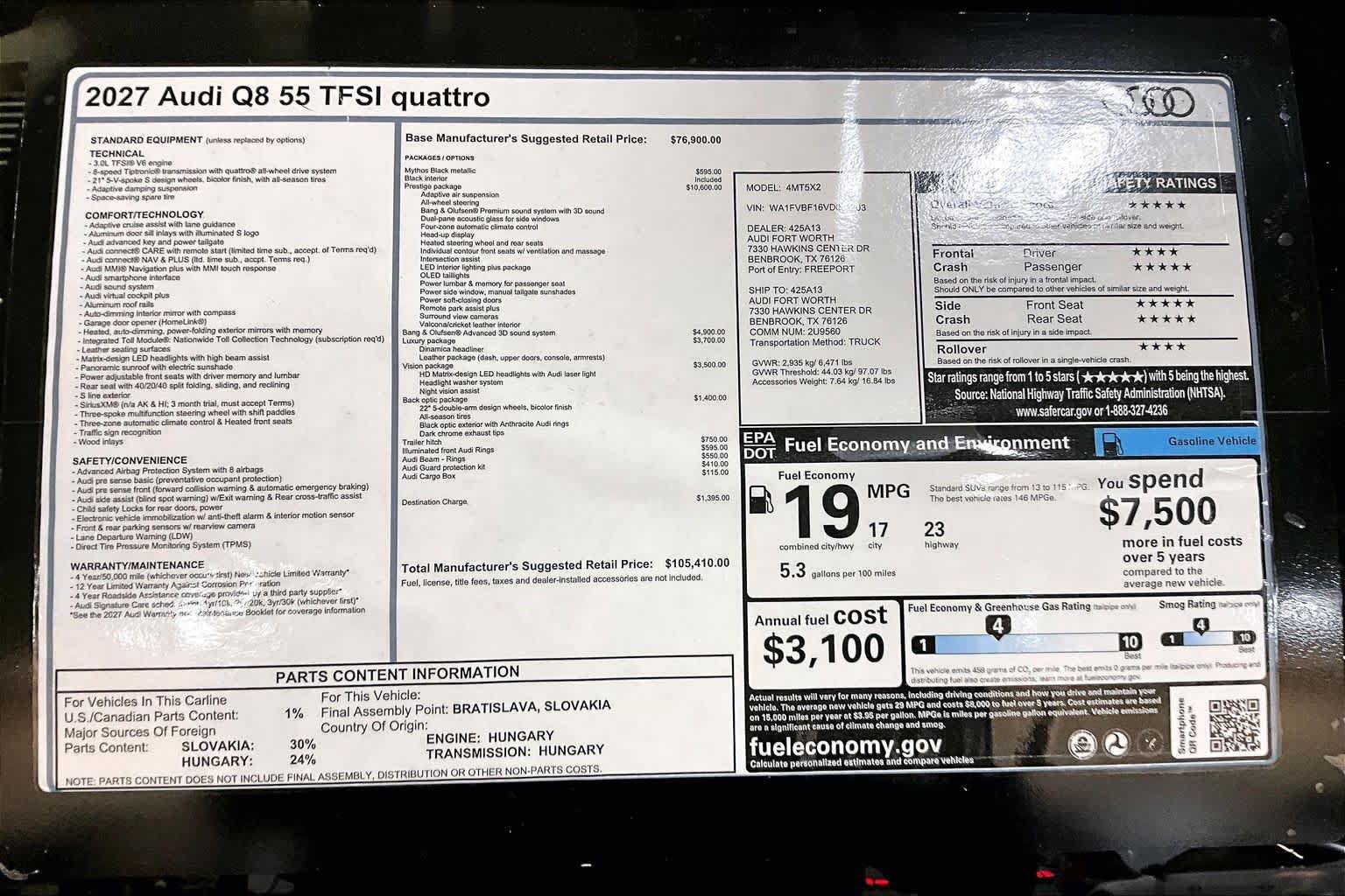New 2027 Audi Q8 Prestige AWD/4WD image 16