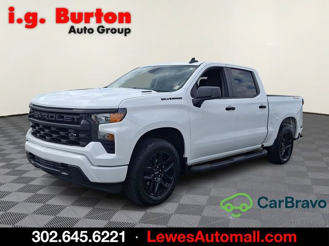 Used 2025 Chevrolet Silverado 1500 Custom w/ Turbomax Blackout Package AWD/4WD image 3